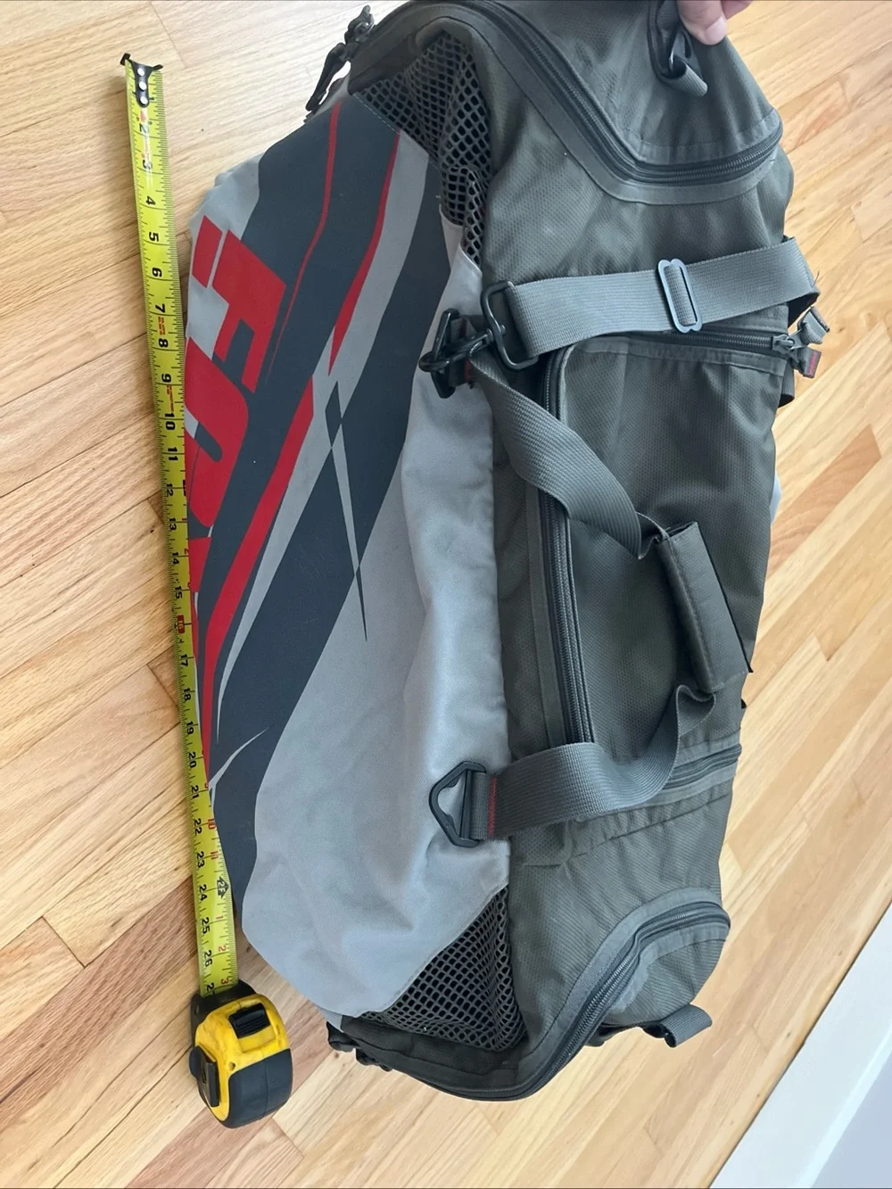 Fox Racing Motocross Canvas Duffle Bag Large With Straps ~27in X 12in X 13in